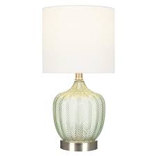 Green Glass Accent Lamp