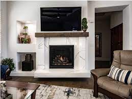 Modern Fireplace With Floating Hearth