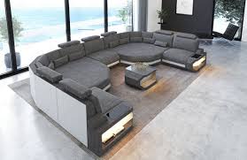 fabric sectional sofa bel air c shape