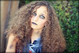 zombie cheerleader hair pin curls