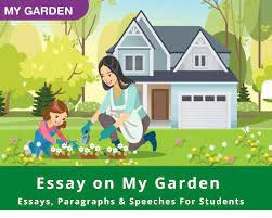essay on my garden short long essay