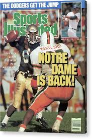 #banjo #bluegrass #jd crowe #tony rice #doyle lawson #bab. Notre Dame Is Back Tony Rice Leads The Irish Past No 1 Sports Illustrated Cover Acrylic Print By Sports Illustrated