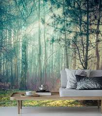 Mountain Forest Wall Covering Green