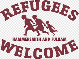 Juego infantil infantil, fulham f.c., juego, gente, niñito png. Fulham All Refugees Are Welcome Logo Brand Fulham Text London Png Pngegg