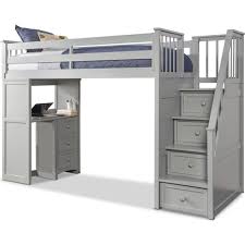 Today, we are going to finish up the loft bed plans by adding two small bookcases and a desktop. Flynn Loft Bed With Storage Stairs And Desk Value City Furniture