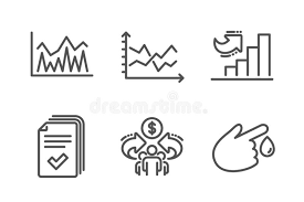 Diagram Chart Growth Chart And Sharing Economy Icons Set
