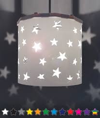 White Stars Lampshade Ideal For Nursery