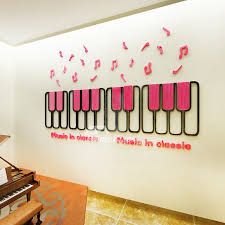 3d wall stickers for kids piano key