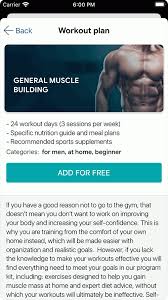 fitness workout app training