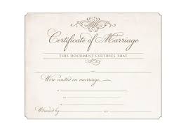 Download Blank Marriage Certificates Printable Wedding Certificate