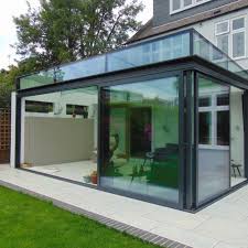 frameless glass roofs vertical and