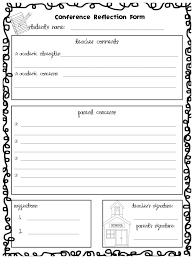 Friday Freebie Parent Teacher Conference Forms Mrs