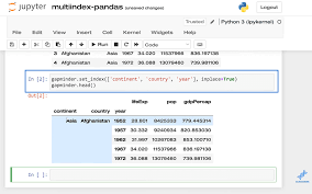 multiindex in pandas for multi level or