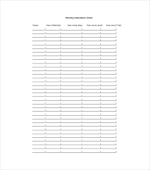 20 Attendance Sheet Templates Pdf Doc Excel Free
