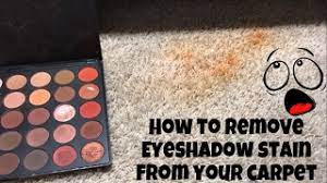 remove eyeshadow stain from carpet