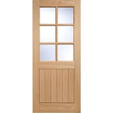 Oak Cottage Glazed Veneer External Door