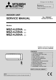 user manual mitsubishi msz hj35va