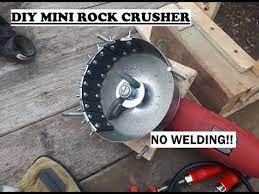 diy mini rock crusher no welding