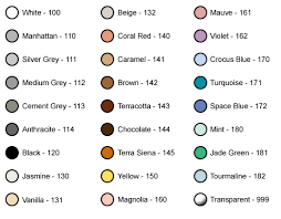 7 Mapesil Ac Silicone Colour Range Mapei Color Chart