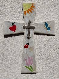Mosaic Cross Mediterranean Wall Cross