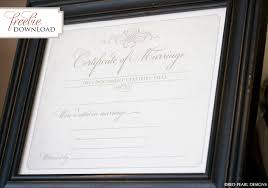 Free Printable Marriage Certificate Red Pearl Designs