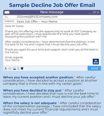 sle decline job offer letter