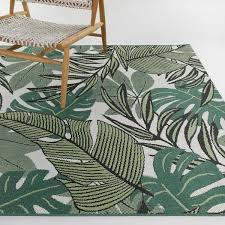 stylewell green 7 ft x 9 ft botanical indoor outdoor patio area rug
