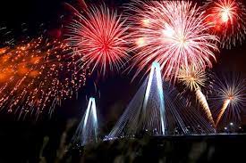 july 4th fireworks on charleston harbor