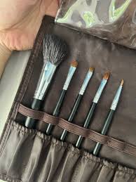 leather makeup brush roll bag makeup