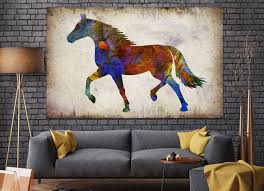 Horse Canvas Art Horse Wall Art Living