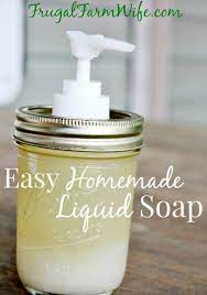 diy homemade liquid hand soap frugal