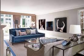 ideas to go with your blue sofa