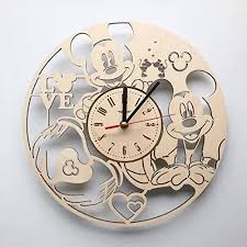 Mickey Mouse Wood Clock