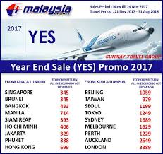 The special booking promotion is only available until 16 january 2018, and travel period in between 16 january 2018 to 31 may 2018. Sunway Travel Malaysia Airlines Mas Year End Sales Facebook