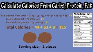 calculate calories from carbohydrates