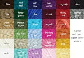 Red Heart Yarn Colors This Yarn Has A Thicker Feel And
