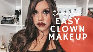 easy clown makeup tutorial for
