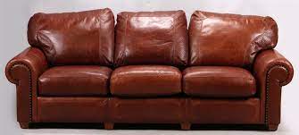 stickley craftsman leather couch by