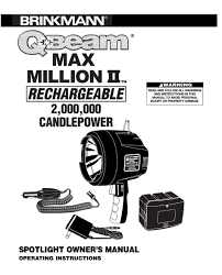 brinkmann max million ii owner s manual
