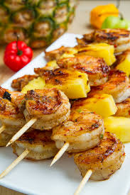 grilled shrimp and pineapple