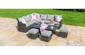 adjustable table outdoor rattan furniture
