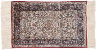 4ft by 3ft hereke silk rug antique