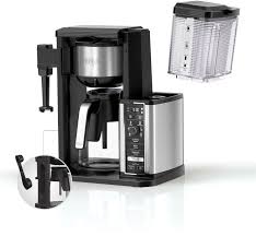 Do you need a compact coffee maker for your kitchen or office? Ninja 10 Cup Specialty Coffee Maker With Fold Away Frother And Glass Carafe Cm401 Black Stainless Steel Cm401 Best Buy