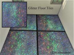 galaxy glitter floor tiles