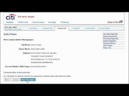 citi quicktake demo how to add a payee
