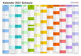 Alle feiertage deutschland im mai der jahre 2021, 2022, 2023 in tabellarischer darstellung und im kalender. Kalender 2021 Schweiz Zum Ausdrucken Als Pdf
