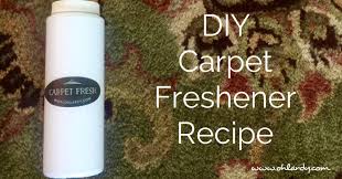 carpet freshener recipe oh lardy