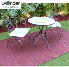 outdoor patio recycled rubber flooring