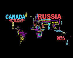 world text typography maps world map