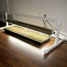 Stand measures 52 inches wide by 24 inches high by 22 inches deep. Diy Pvc Grow Light Stand Finegardening